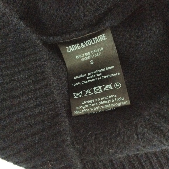 Zadig & Voltaire Baly Graphic Cashmere Sweater - Picture 6 of 6